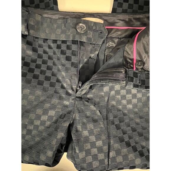 Banana Republic Hampton Fit Pants – Navy Size 8 – Checker Texture - Picture 10 of 11